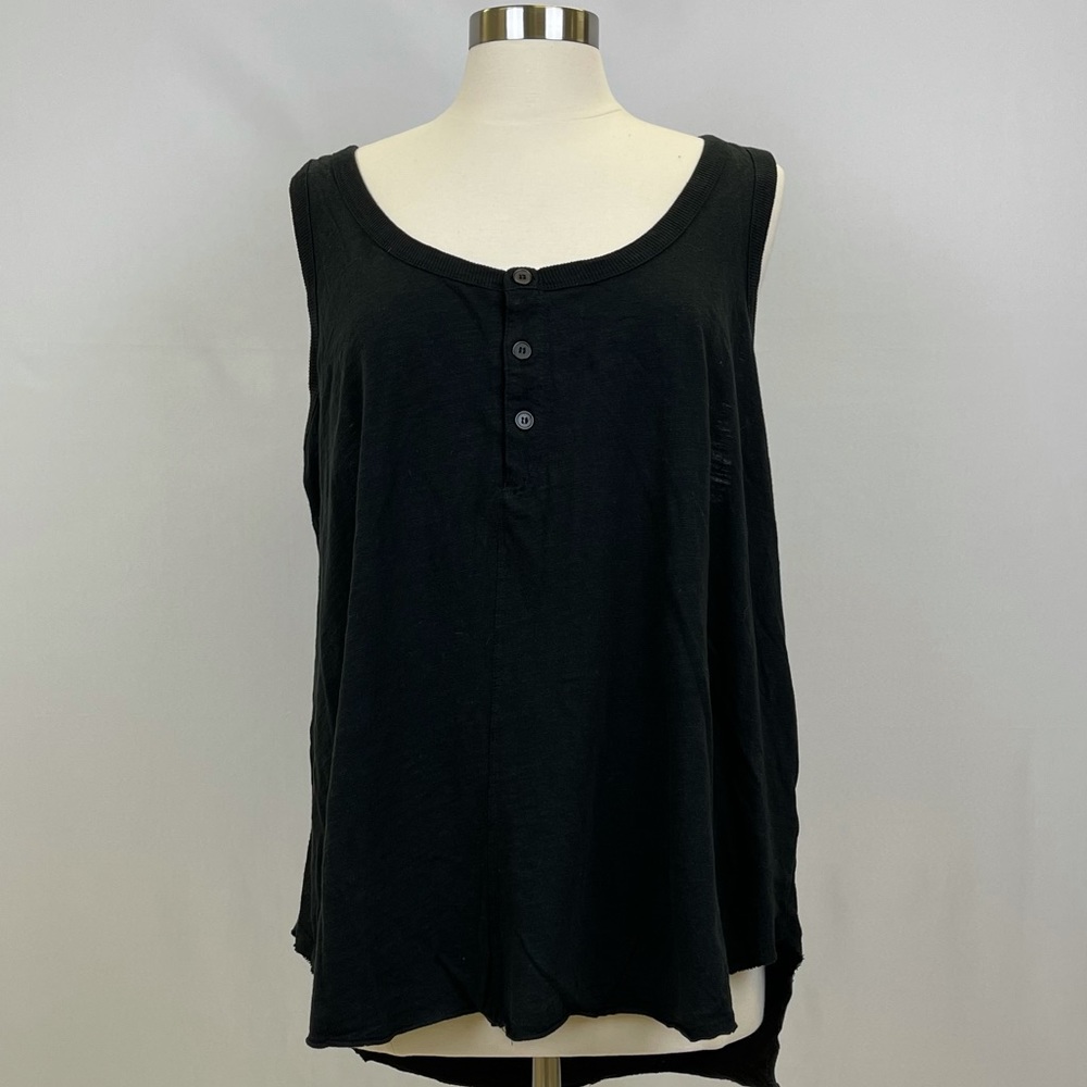 Time and Tru Button Up Tank Top